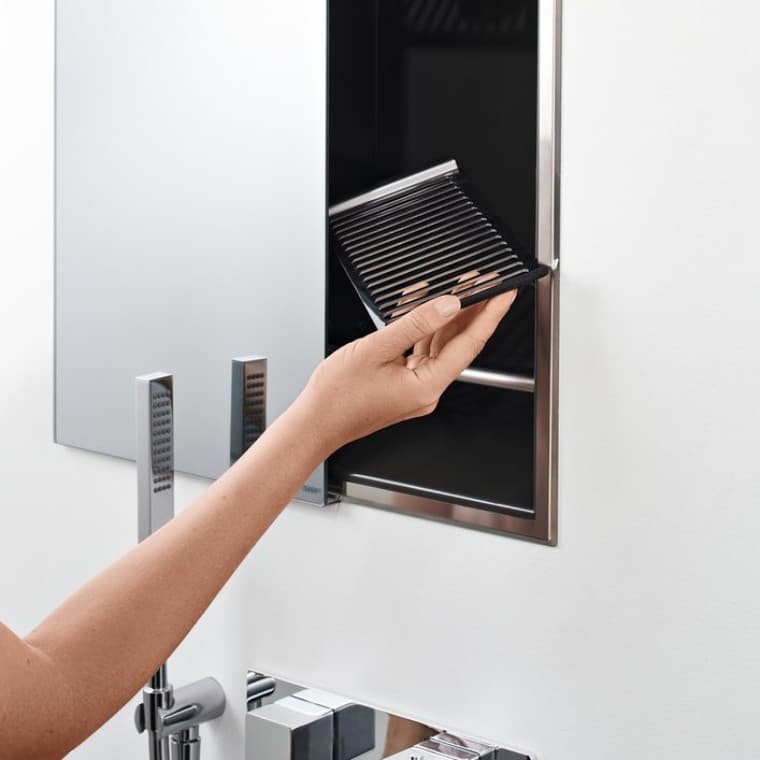 Nicchia contenitore con specchio scorrevole Geberit ONE Nicchia contenitore con specchio scorrevole Geberit ONE