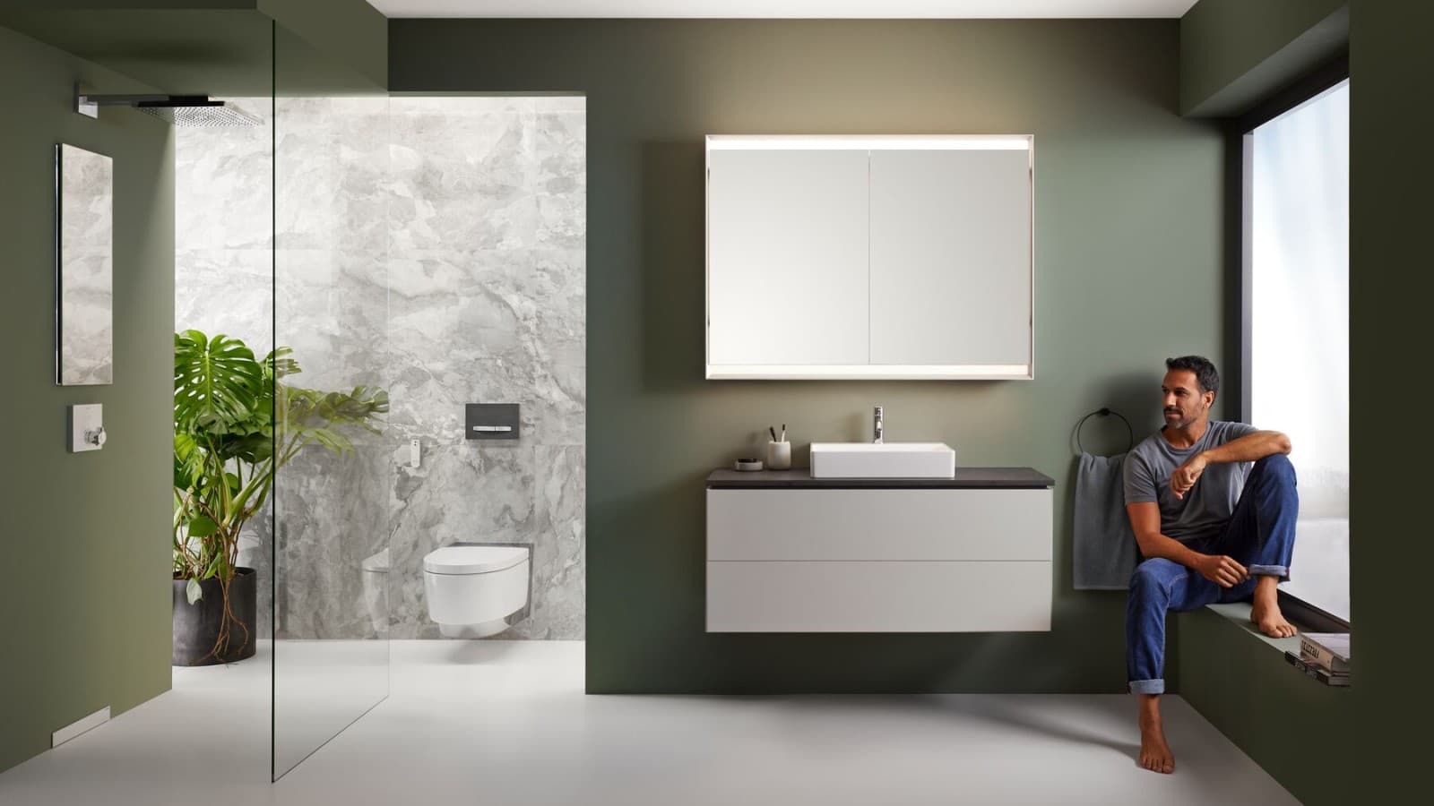 Bagno geberit con AquaClean Mera Bagno geberit con AquaClean Mera