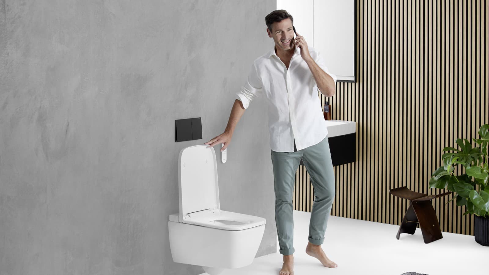 Geberit AquaClean Sela Square con Sigma70 Geberit AquaClean Sela Square con Sigma70