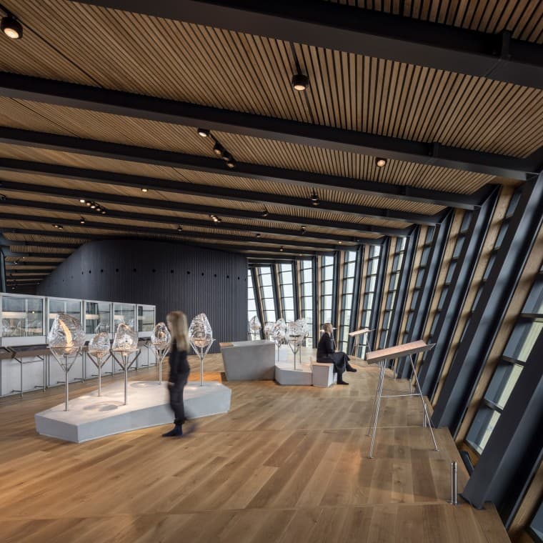 Esposizione all'interno dell'Icefjord Centre Ilulissat (© Adam Mørk) Esposizione all'interno dell'Icefjord Centre Ilulissat (© Adam Mørk)