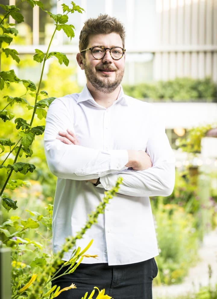 L’architetto Jonas Vanbelle ha progettato il nuovo edificio d’ingresso della Rubens House. (© Frederik Beyens) L’architetto Jonas Vanbelle ha progettato il nuovo edificio d’ingresso della Rubens House. (© Frederik Beyens)