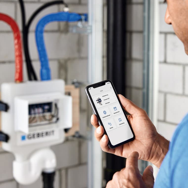 Geberit Congelo App per la gestione dei dispositivi mediante Bluetooth®. Geberit Congelo App per la gestione dei dispositivi mediante Bluetooth®.
